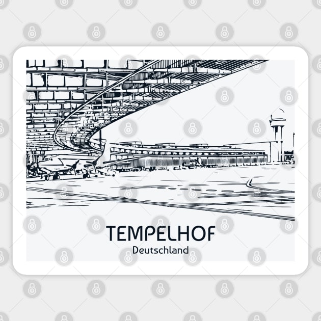 Tempelhof - Deutschland Sticker by Lakeric
